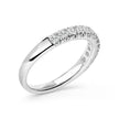 14K White Gold 1/2 Cttw Round Diamond 11 Stone Classic Band - Rings - Custom Crafting Alliance, LLC