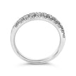 14K White Gold 1/2 Cttw Round Diamond 11 Stone Classic Band - Rings - Custom Crafting Alliance, LLC