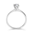 14K White Gold 1/2 Cttw Round Lab Grown Diamond 4 Prong Solitaire Engagement Ring (F-G Color, VS2-SI1 Clarity) - Size 7 - Rings - Custom Crafting Alliance, LLC