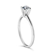 14K White Gold 1/2 Cttw Round Lab Grown Diamond 4 Prong Solitaire Engagement Ring (F-G Color, VS2-SI1 Clarity) - Size 7 - Rings - Custom Crafting Alliance, LLC