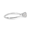 14K White Gold 1/2 Cttw Round Lab Grown Diamond 4 Prong Solitaire Engagement Ring (F-G Color, VS2-SI1 Clarity) - Size 7 - Rings - Custom Crafting Alliance, LLC