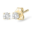 14K White Gold 1/2 Cttw Round Lab Grown Diamond Solitaire Stud Earrings - Earrings - Custom Crafting Alliance, LLC