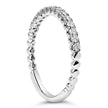 14K White Gold 1/4 Cttw Round Diamond Prong Set Wedding Band - Rings - Custom Crafting Alliance, LLC