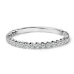 14K White Gold 1/4 Cttw Round Diamond Prong Set Wedding Band - Rings - Custom Crafting Alliance, LLC