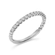 14K White Gold 1/4 Cttw Round Diamond Prong Set Wedding Band - Rings - Custom Crafting Alliance, LLC