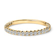 14K White Gold 1/4 Cttw Round Diamond Prong Set Wedding Band - Rings - Custom Crafting Alliance, LLC