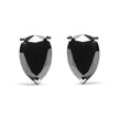 14K White Gold 2.00 Cttw Pear Cut Black Diamond Stud Earrings - Earrings - Custom Crafting Alliance, LLC