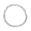 14K White Gold 2.00 Cttw Princess Diamond Invisible Set Link Bracelet (H-I Color, SI2-I1 Clarity) - 7
