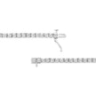 14K White Gold 3.0 Cttw Lab Grown Diamond Illusion-Set Miracle Plate Tennis Bracelet (F-G Color, VS1-VS2 Clarity) - Size 7.25
