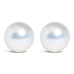 14k White Gold 5-5.5MM Cultured Freshwater Pearl Solitaire Stud Earrings - Earrings - Custom Crafting Alliance, LLC