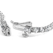 14K White Gold 5.0 Cttw Lab Grown Diamond Tennis Bracelet (F-G Color, VS1-VS2 Clarity) - 7.25