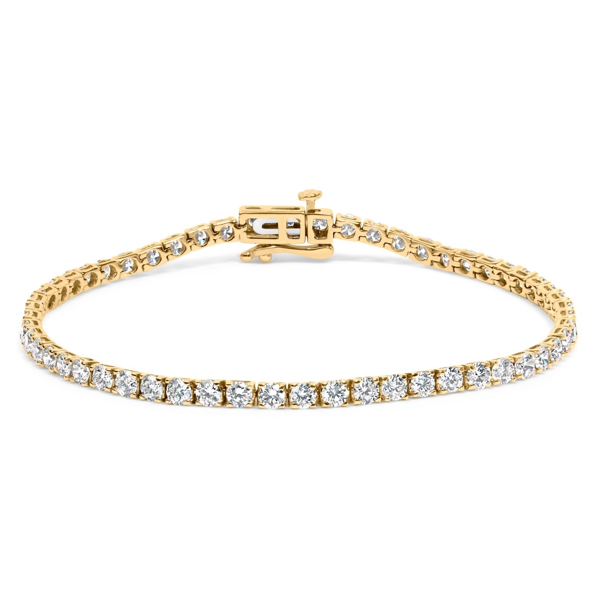 14K White Gold 5.0 Cttw Lab Grown Diamond Tennis Bracelet (F-G Color, VS1-VS2 Clarity) - 7.25