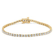 14K White Gold 5.0 Cttw Lab Grown Diamond Tennis Bracelet (F-G Color, VS1-VS2 Clarity) - 7.25