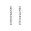 14K White Gold 5.00 Cttw Lab Grown Diamond Inside-Out Hoop Earring - Earrings - Custom Crafting Alliance, LLC
