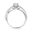 14K White Gold 5/8 Cttw Diamond Split Shank Engagement Ring (G-H Color, VS2-SI1 Clarity) - Size 7 - Rings - Custom Crafting Alliance, LLC