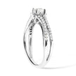 14K White Gold 5/8 Cttw Diamond Split Shank Engagement Ring (G-H Color, VS2-SI1 Clarity) - Size 7 - Rings - Custom Crafting Alliance, LLC