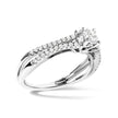 14K White Gold 5/8 Cttw Diamond Split Shank Engagement Ring (G-H Color, VS2-SI1 Clarity) - Size 7 - Rings - Custom Crafting Alliance, LLC