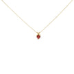 14K White Gold 5X5 MM Heart Shaped Purple Amethyst Solitaire Pendant Necklace - Necklaces - Custom Crafting Alliance, LLC