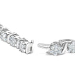 14K White Gold 7 3/8 Cttw Round Brilliant Diamond Floral Cluster and S Link Bracelet (H-I Color, SI2-I1 Clarity) - 7