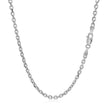 14k White Gold Diamond Cut Cable Link Chain (2.60 mm) - Necklaces - Custom Crafting Alliance, LLC