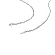 14k White Gold Diamond Cut Cable Link Chain (2.60 mm) - Necklaces - Custom Crafting Alliance, LLC