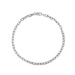 14k White Gold French Cable Chain Bracelet (2.50 mm) - Bracelets - Custom Crafting Alliance, LLC