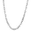 14k White Gold French Cable Link Chain (4.80 mm) - Necklaces - Custom Crafting Alliance, LLC