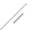 14K White Gold Gourmette Chain (2.80 mm) - Necklaces - Custom Crafting Alliance, LLC