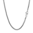 14k White Gold Solid Round Box Chain (2.50 mm) - Necklaces - Custom Crafting Alliance, LLC