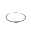 14k White Gold Super Flex Herringbone Bracelet (2.80 mm) - Bracelets - Custom Crafting Alliance, LLC