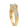 14K Yellow Gold 1.0 Cttw Princess Composite Diamond Engagement Ring (G-H Color, VS1-VS2 Clarity) - Size 7 - Rings - Custom Crafting Alliance, LLC