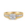 14K Yellow Gold 1.0 Cttw Princess Composite Diamond Engagement Ring (G-H Color, VS1-VS2 Clarity) - Size 7 - Rings - Custom Crafting Alliance, LLC