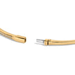 14K Yellow Gold 1/3 Cttw Diamond Half Eternity Bangle Bracelet (I-J Color, I2-I3 Clarity) - 7.75
