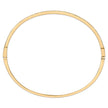 14K Yellow Gold 1/3 Cttw Diamond Half Eternity Bangle Bracelet (I-J Color, I2-I3 Clarity) - 7.75