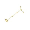 14K Yellow Gold 1/4 Cttw Diamond Ring and Bracelet Hand Chain (G-H Color, SI1-SI2 Clarity) - 7