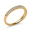 14K Yellow Gold 1/4 Cttw Round Diamond Milgrain Wedding Band (I-J Color, SI2-I1 Clarity) - Size 6.5 - Rings - Custom Crafting Alliance, LLC