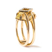 14K Yellow Gold 15x15 MM Marquise Cut Yellow Topaz and Diamond Accent Statement Cocktail Ring (G-H Color, SI1-SI2 Clarity) - Rings - Custom Crafting Alliance, LLC