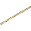 14K Yellow Gold 3.0 Cttw Princess Cut Quad Invisible Set Tennis Bracelet (H-I Color, SI1-SI2 Clarity) - 7â€ - Bracelets - Custom Crafting Alliance, LLC