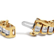 14K Yellow Gold 3.0 Cttw Princess Cut Quad Invisible Set Tennis Bracelet (H-I Color, SI1-SI2 Clarity) - 7â€ - Bracelets - Custom Crafting Alliance, LLC