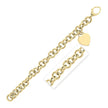 14k Yellow Gold 7 1/2 inch Rolo Link Bracelet (11.40 mm) - Bracelets - Custom Crafting Alliance, LLC
