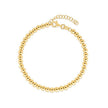 14k Yellow Gold Bead Chain Necklace(4mm) - Necklaces - Custom Crafting Alliance, LLC