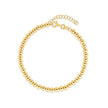 14k Yellow Gold Bead Chain Necklace(4mm) - Necklaces - Custom Crafting Alliance, LLC