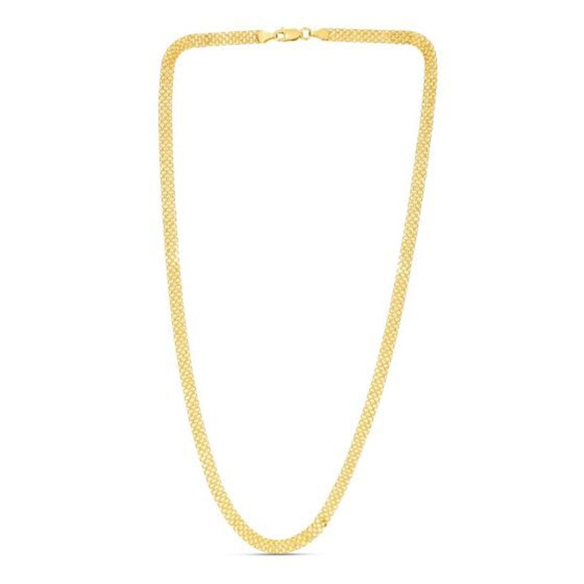 14k Yellow Gold Bismark Chain (4.70 mm) - Necklaces - Custom Crafting Alliance, LLC