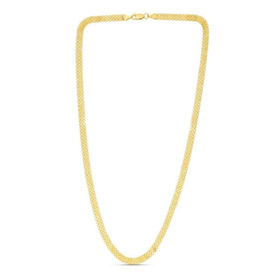 14k Yellow Gold Bismark Chain (4.70 mm) - Necklaces - Custom Crafting Alliance, LLC