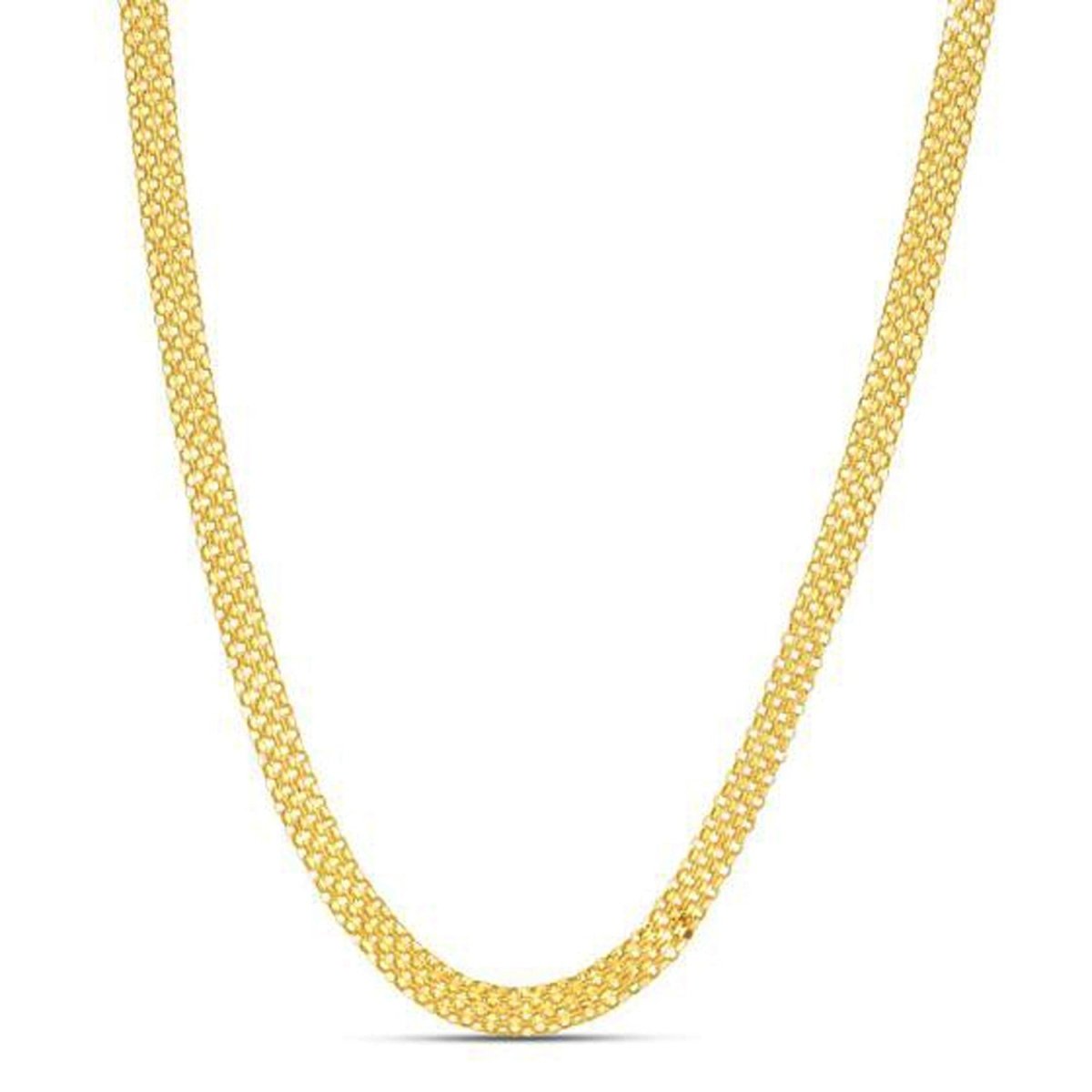 14k Yellow Gold Bismark Chain (4.70 mm) - Necklaces - Custom Crafting Alliance, LLC
