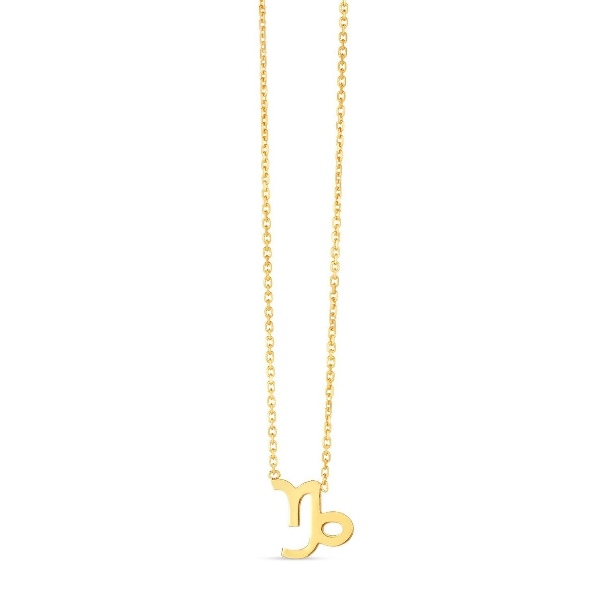 14K Yellow Gold Capricorn Necklace - Necklaces - Custom Crafting Alliance, LLC