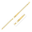 14k Yellow Gold Curb ID Bracelet (5.70 mm) - Bracelets - Custom Crafting Alliance, LLC