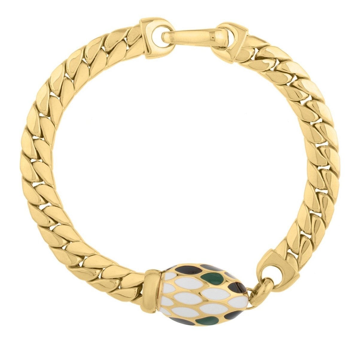 14k Yellow Gold Curb Link Bracelet (7.00 mm) - Bracelets - Custom Crafting Alliance, LLC