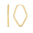 14k Yellow Gold Endless Marquise Hoops - Earrings - Custom Crafting Alliance, LLC