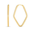 14k Yellow Gold Endless Marquise Hoops - Earrings - Custom Crafting Alliance, LLC